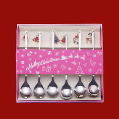 Metal Spoon Christmas Gift Set (6 Pieces)