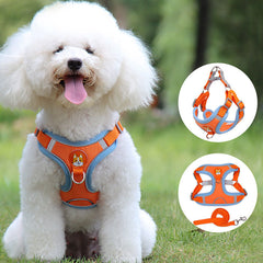 Dogs Leashs Soft Mesh Chest Strap