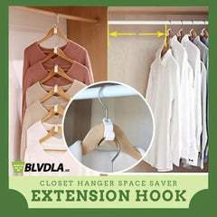 pace-Saving Clothes Hanger Connector Hooks