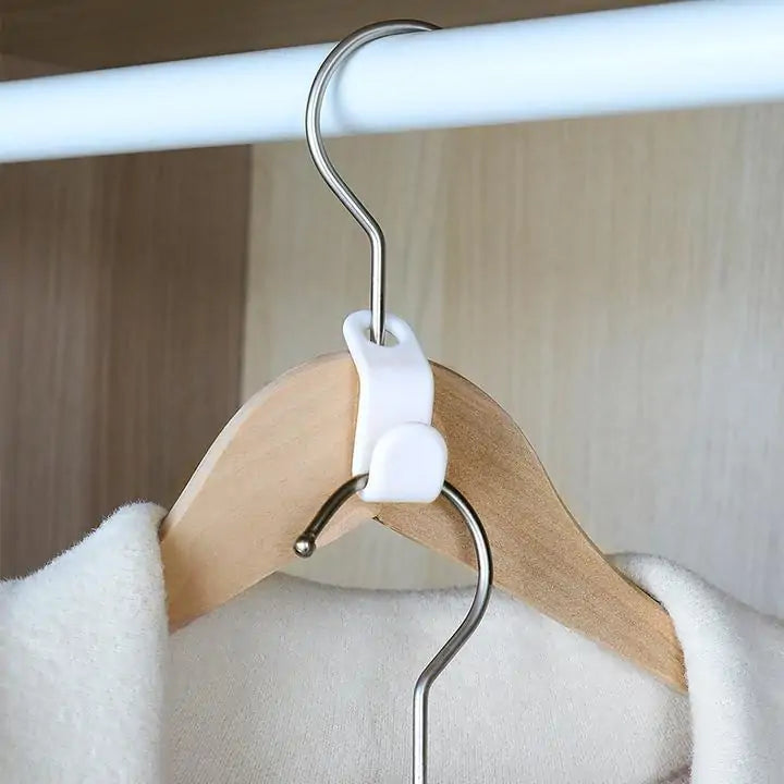 pace-Saving Clothes Hanger Connector Hooks